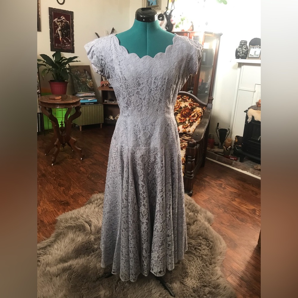 1950’s handmade lace dress- appears never worn!